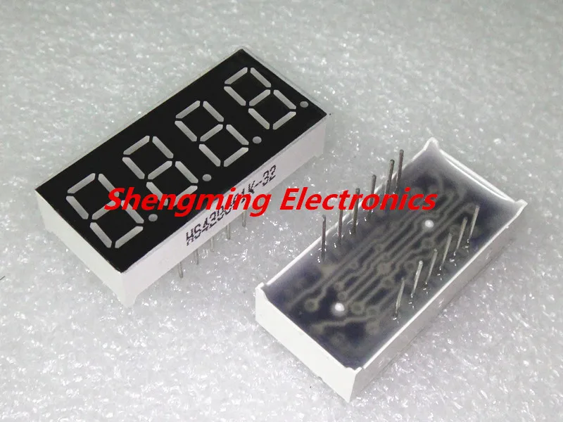 10Pcs 0.36inch 7 Segment 4 Digit Common Cathode 0.36/" RED LED digital display