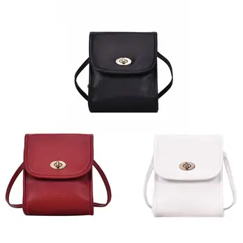 

Vintage Fashion Messenger Bag for Girls Women PU Leather Solid Shoulder Bags Female Mini Travel Party Shopping Crossbody Bags