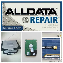 v10.53 alldata and mitchell software installed in diagnostic laptop pc cf-30 toughbook (4gb ram) work for all car repair
