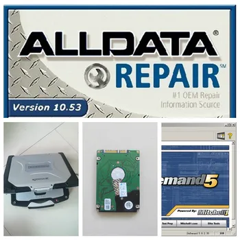 

v10.53 alldata and mitchell software installed in diagnostic laptop pc cf-30 toughbook (4gb ram) work for all car repair
