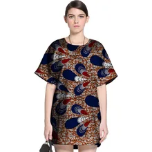 Модные футболки с принтом в африканском стиле, женские топы с расклешенными рукавами, одежда Дашики, Африканский Праздничный Принт, футболка с короткими рукавами, Африканский стиль