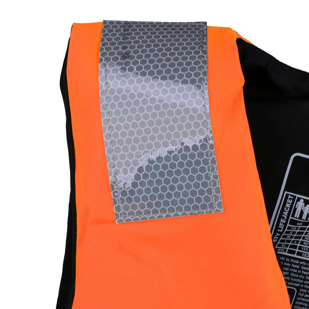 Unisex High Visible Life Jacket Safety Vest with Whistle for Kayak Canoe Boat Swimming Fishing Vest Buoyancy Aid Men Women Kids 