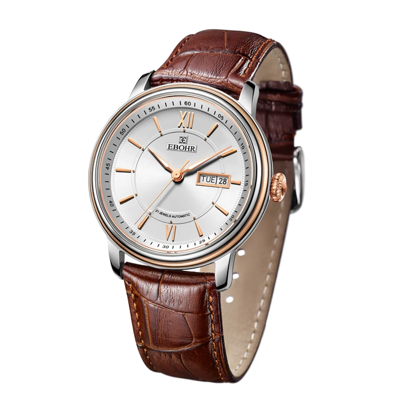

EBOHR brand luxury machinery successful men's Mechanical watch waterproof business casual fashion watch 2019 new Ebohr 30010635
