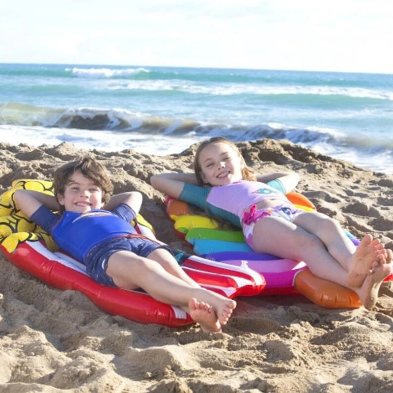 110 см попкорн детский надувной бассейн поплавок надувной плавающий остров плавательный матрас морская кровать для пляжных игрушек