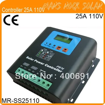 

25A 110V PWM Solar Power Charge Controller with Metal Shell, LED Display, MCU Design with High Speed and Excellent Performance