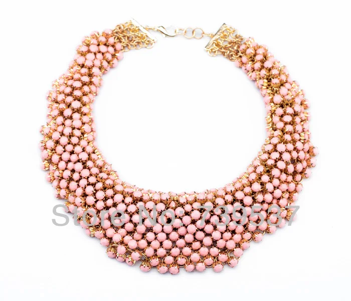 

2014 Party Style Handmade Elegant Women Chunky Bead Necklace