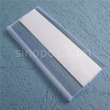 Самоклеющиеся данные полосы держатель этикетки, лоток Стойки края полки дисплей прозрачный сканер рельс цена тег карты знак рамка Поп Клип болтун