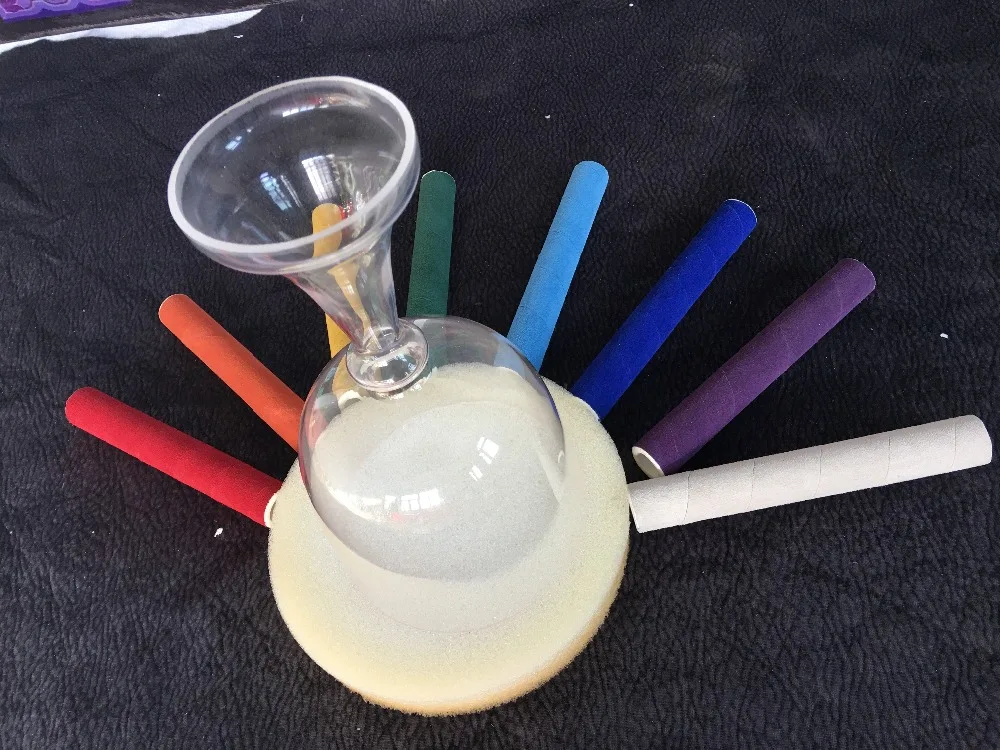 

perfect pitch in 440HZ or 432HZ A third eye or A# Pineal or B Crown chakras Crystal chalice singing bowl with stand about 5.25"