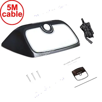 

split mounting 48 LED 900lm Solar Light PIR +motion+radar led Super bright L 5M cable street wall outdoor light fo