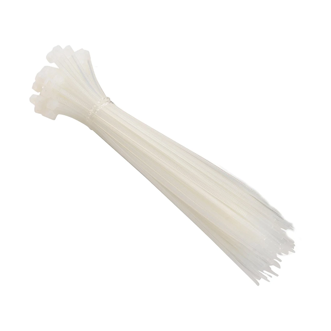 JFBL 100pcs Zip Wrap TIES Cable Ties Wire Straps PLASTIC Hook Self