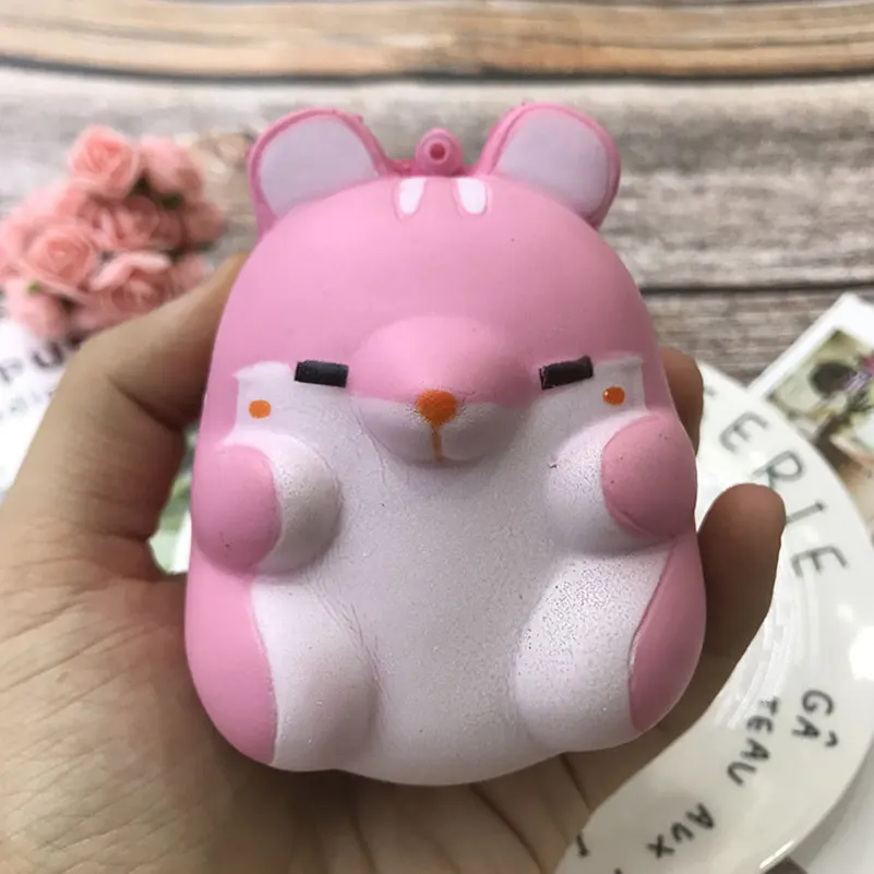 Новый милый мягкий PU Squishy хомяк снятие стресса игрушка мини анти-стресс Squeeze хомяк, мышь игрушки для детей Подарки