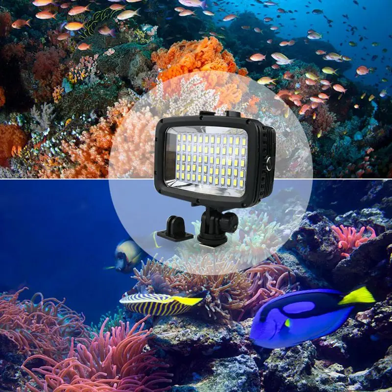 Дайвинг светодиодный видео светильник 40 м водонепроницаемый подводный светодиодный фотосъемка Cctv камера светильник ing Led наружная камера s лампа Sl-101 чехол