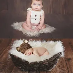 Фотографии новорожденных фотографические фонов Newborn Props Одеяло корзина писака-TZ