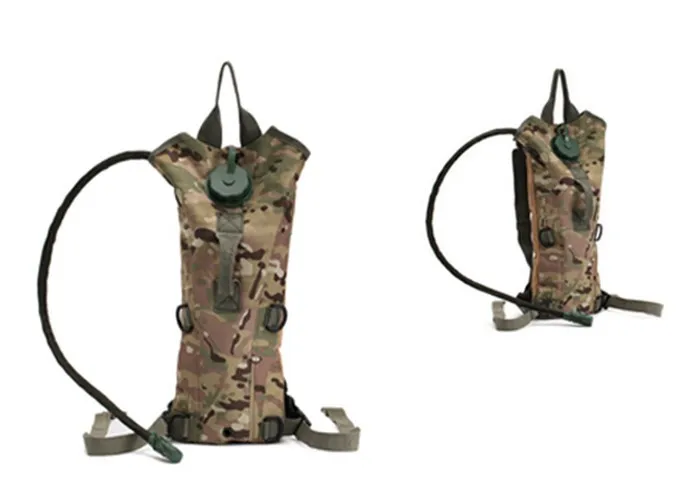 Мужская походная Военная тактическая спортивная сумка Холст кампус дорожный спортивный рюкзак с водным пузырьком рюкзак