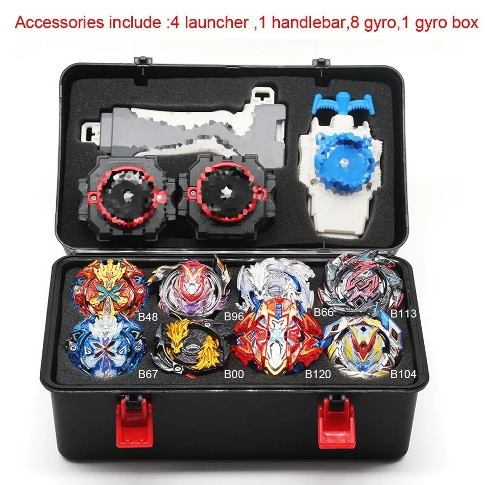 18 стилей Bay Blades Металл Fusion Beyblades набор коробка для хранения топ Beyblade Burst Bey Blade Launcher Bey Blade игрушки для детей мальчик - Цвет: 4-1