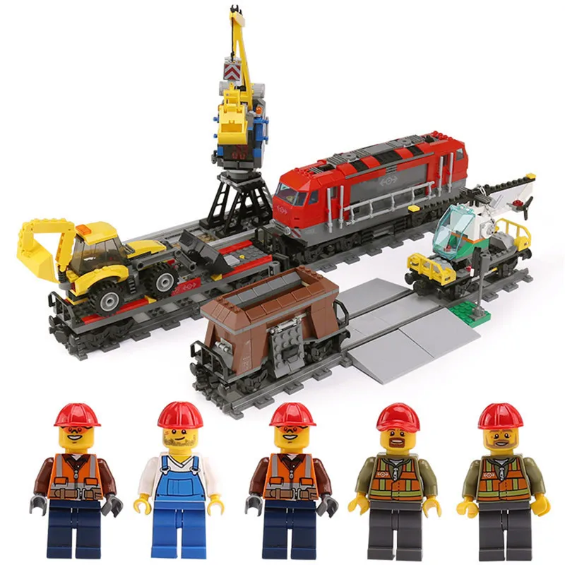 

Lepin 02009 City Series Cargo Train Set Building Blocks Bricks RC Car Children Toys Gift 1003pcs