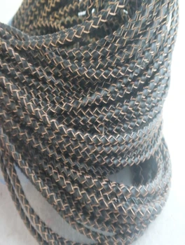 

UB547 Z-5626 50M/lot Jewelry Making Findings 3mm Dark Brown Braided Leather Cord