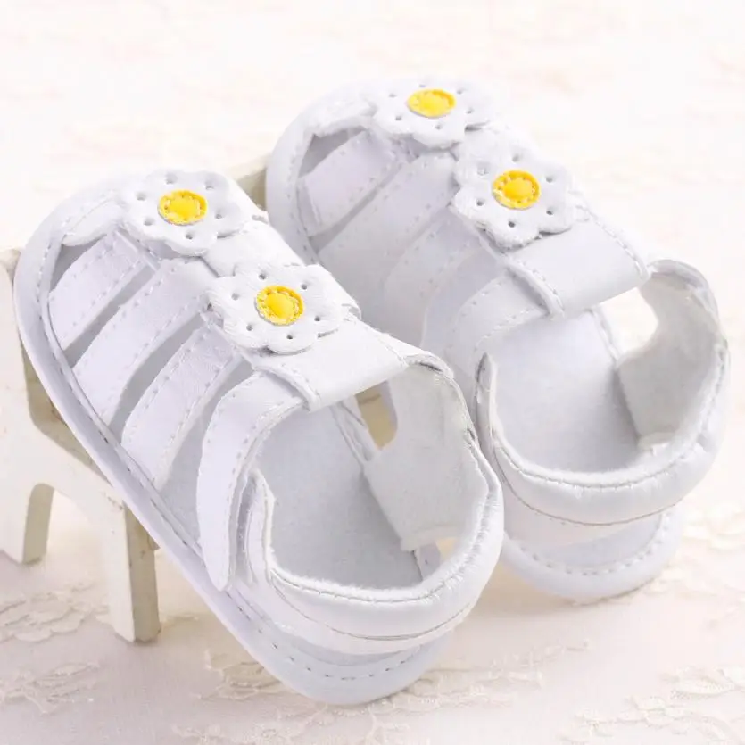 

TELOTUNY 2018 Baby Girl Sandals Summer Toddler Girl Shoes Newborn Flower Soft Sole Anti-slip Baby Sneakers Sandals uk m21