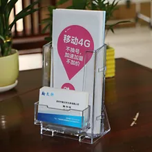 Чехол для карт+ A6 Размер стеллаж полка дисплей, прозрачный акриловый брухюр держатель, таблица информации держатель