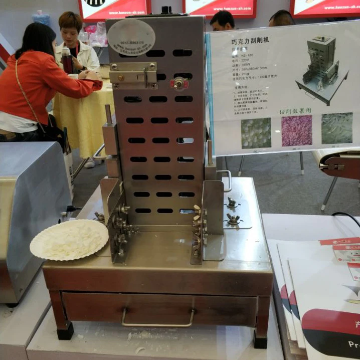 Commercial fully automatic stainless steel chocolate cutting machine Electric chocolate Slicing tool shaving machine