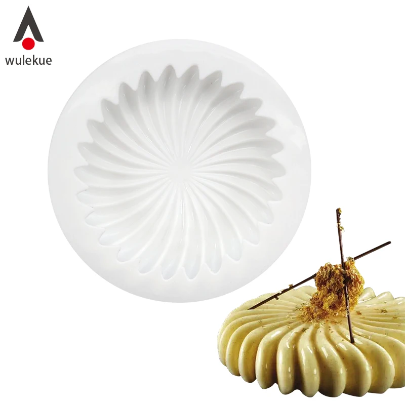 Wulekue Silikon Blume Form Mold Backen Für Mousse Schokolade Schwamm Kuchen Formen Pfannen Kuchen Dekorieren Werkzeuge zubehör Kaufen