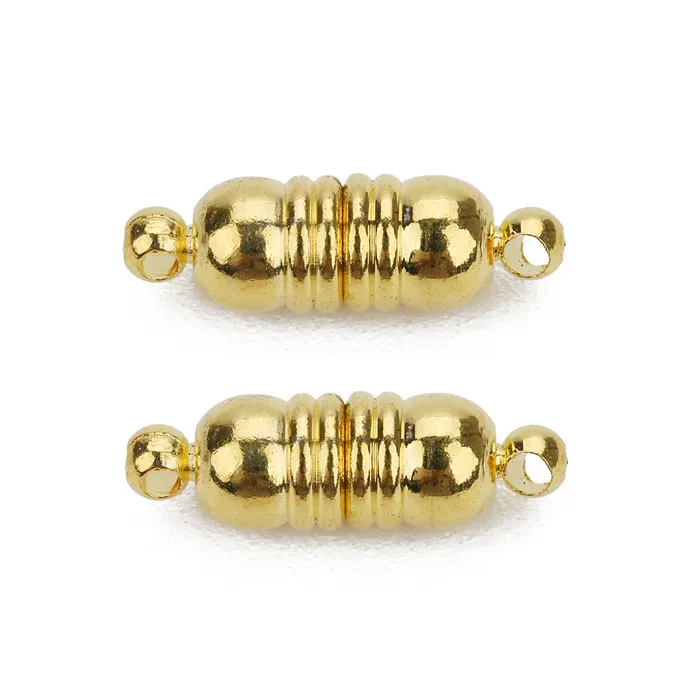 LOULEUR золото/серебро 5 шт. сильная нить магнитные застежки для ожерелья браслет пряжки разъемы для DIY ювелирных изделий - Цвет: gold
