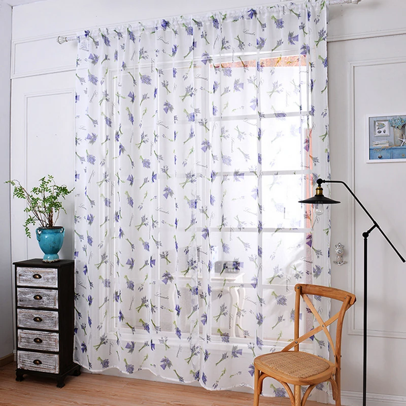 Simplife Tulle Vintage Curtain Linen Beautiful Flora Window Treatment Grommet, Rod Drape, Living Room Window Coverings Flora Window Coverings Flora Simplife Tulle Vintage Curtain Linen Beautiful Flora Window Treatment Grommet, Rod Drape, Living Room