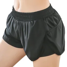 Летние Новые Спортивные Фитнес Бег Йога женские шорты стрейч плотная Талия дышащие быстросохнущие Ложные две Защитные шорты