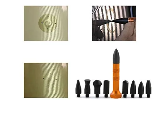 WHDZ PDR Tool PDR Tap Down Aluminum Knock Down Screw-on Heads Plastic Metal - Auto Body Paintless Dent Repair Tools (1)