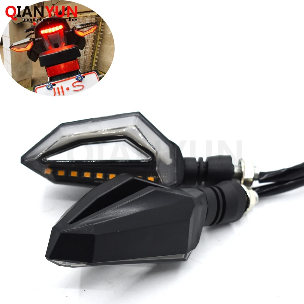 

Universal motorcycle water flashing LED motorcycle turn indicator For Yamaha YZF R1 YZF R6 FZ1 FAZER R6S YZF R25 R3 MT-07 MT-09