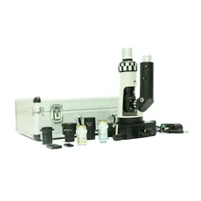 Металлографический микроскоп Zoom 100X-400X монокулярный микроскоп поляризатор лабораторный портативный Биологический микроскоп+ магнитное основание поляризатор