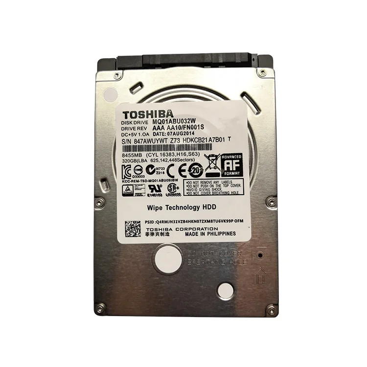 Копир toshiba машина жесткий диск с шифрованием GO-00732000 320 GB диск MQ01ABU032W протирать технология HDD 80