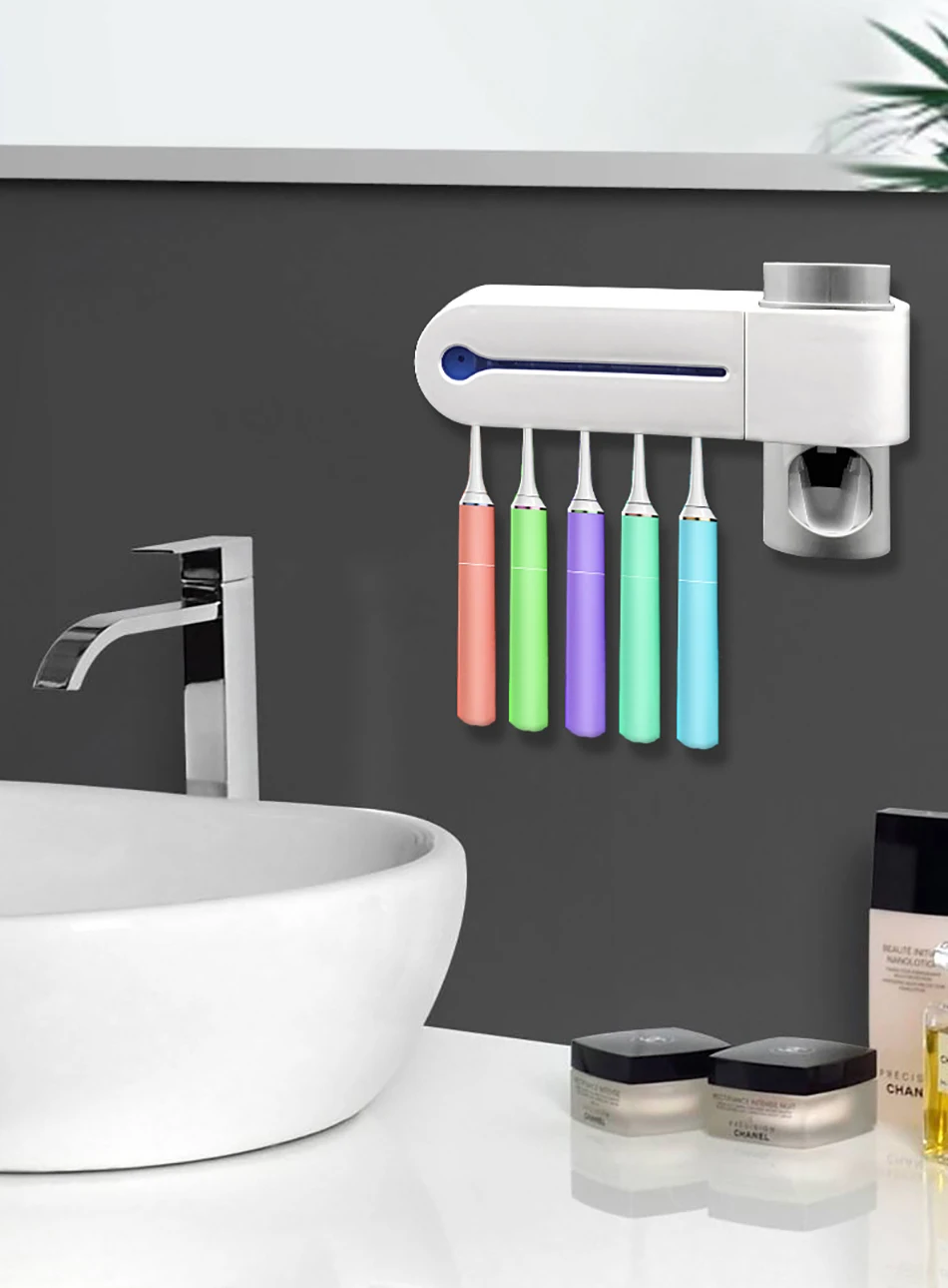 Стерилизатор для зубных щеток, держатель для зубных щеток, автоматический соковыжималка для зубной пасты, домашний набор для ванной