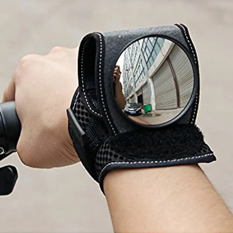 

Bicycle Back Mirror Wrist Band Strap Reflex Rear View Cycling Portable Adjustable Arm Wear Bike Handle Back Mirror #8