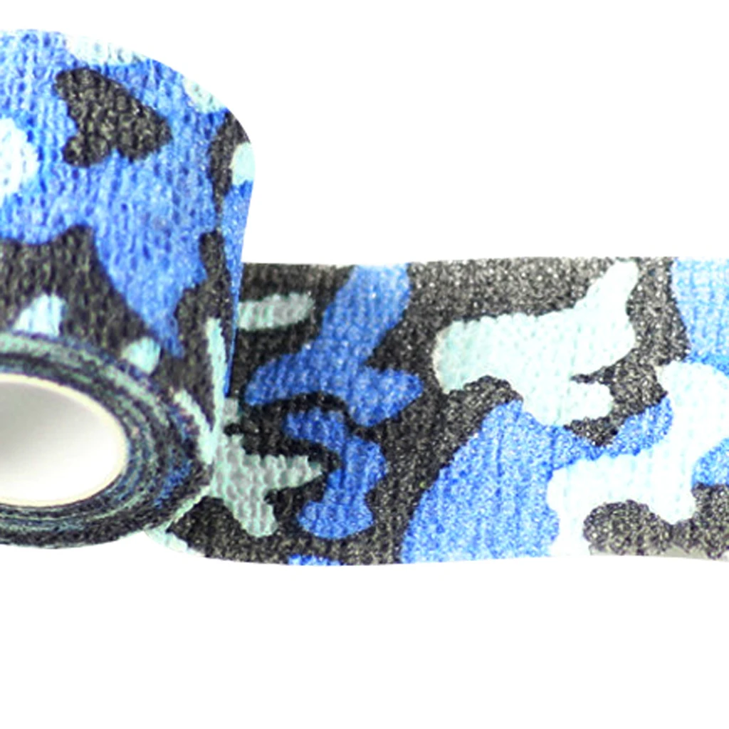 2 Pieces Self-adhesive Wrist Ankle Joints Wrap Bandage Tape Navy Camo High Quality non-woven fabric self adhesive bandage