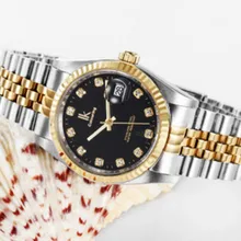 Men Watch Quartz Wristwatch Stainless Steel Band With Calendar Male Business Watches With Gift Box