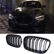Ricoy gloss preto, para bmw 2011 - 2014 f20 f21 118i 120i 140i 2 grelha traseira esportiva