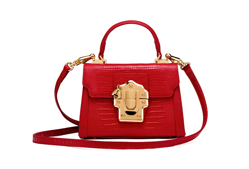 Lafestin designer serpentina bloqueio bolsa de couro