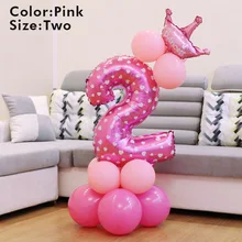 Номер воздушный шар из фольги надувные шары украшения для детей день рождения дорога свинец HVR88
