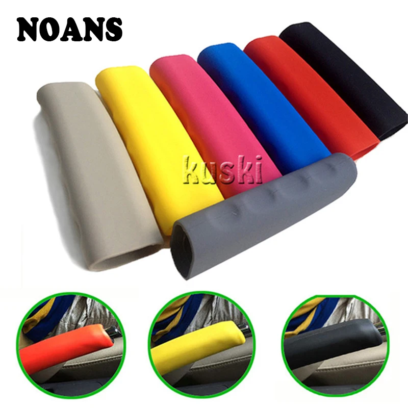 

NOANS Silicone Car Handbrake Hand Brake Grips Covers For Skoda Octavia a7 a5 Rapid Fabia Superb Acura subaru Toyota RAV4 Avensis