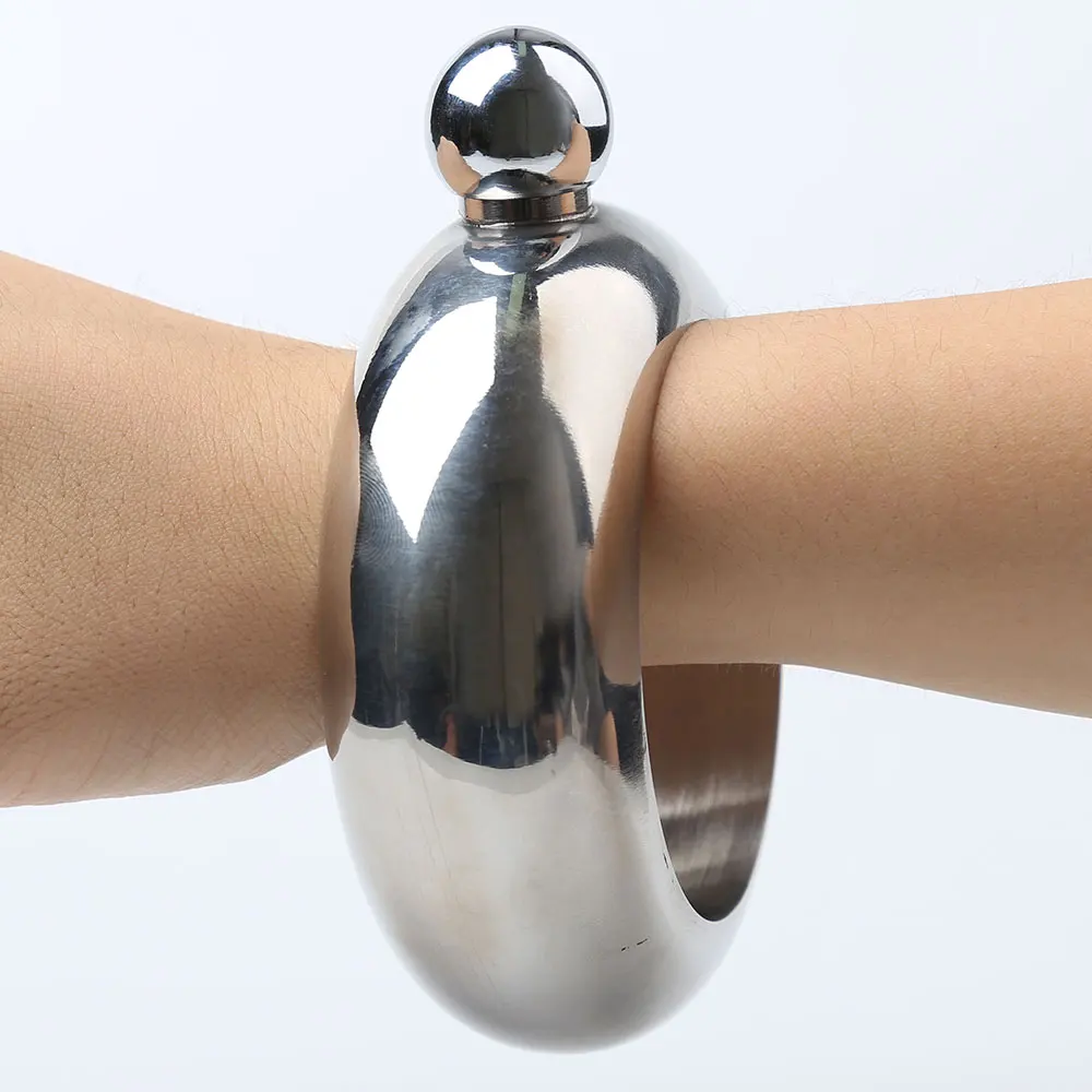 Hip Flask Класс Портативный браслет из нержавеющей стали Открытый бутылки вина для