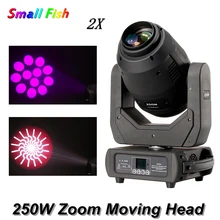 2Pcs/Lot 250W Spot Beam Wash Zoom 4IN1 Moving Head Light 8-facet Prism DMX512 DJ Disco Light Party Wedding Club Bar Stage Lights 2Pcs/Lot 250W Spot Beam Wash Zoom 4IN1 Moving Head Light 8-facet Prism DMX512 DJ Disco Light Party Wedding Club Bar Stage Lights