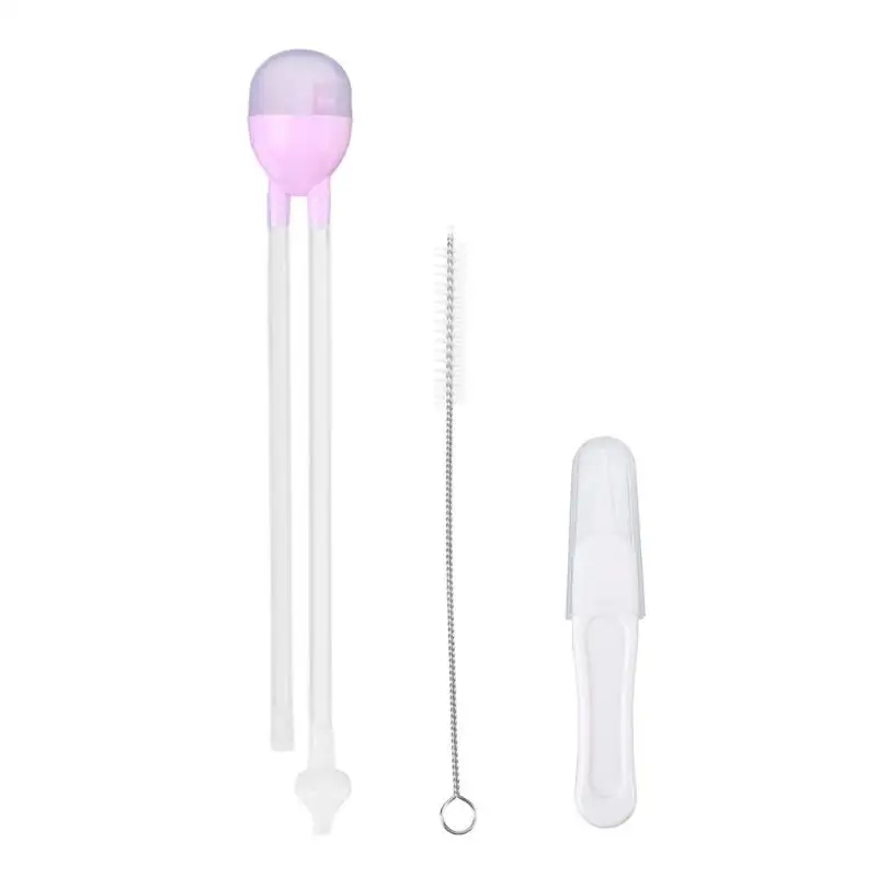 3pcs Newborn Baby Safety Nose Cleaner Kids Vacuum Suction Nasal Aspirator Flu Protections Protections Accessories Baby Care