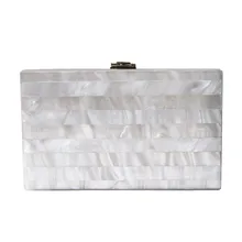 2017 woman’s evening Clutch new unique Marble Striped Shoulder Bag elegant wallet Fashion Chain Acrylic bolsa feminina handBag