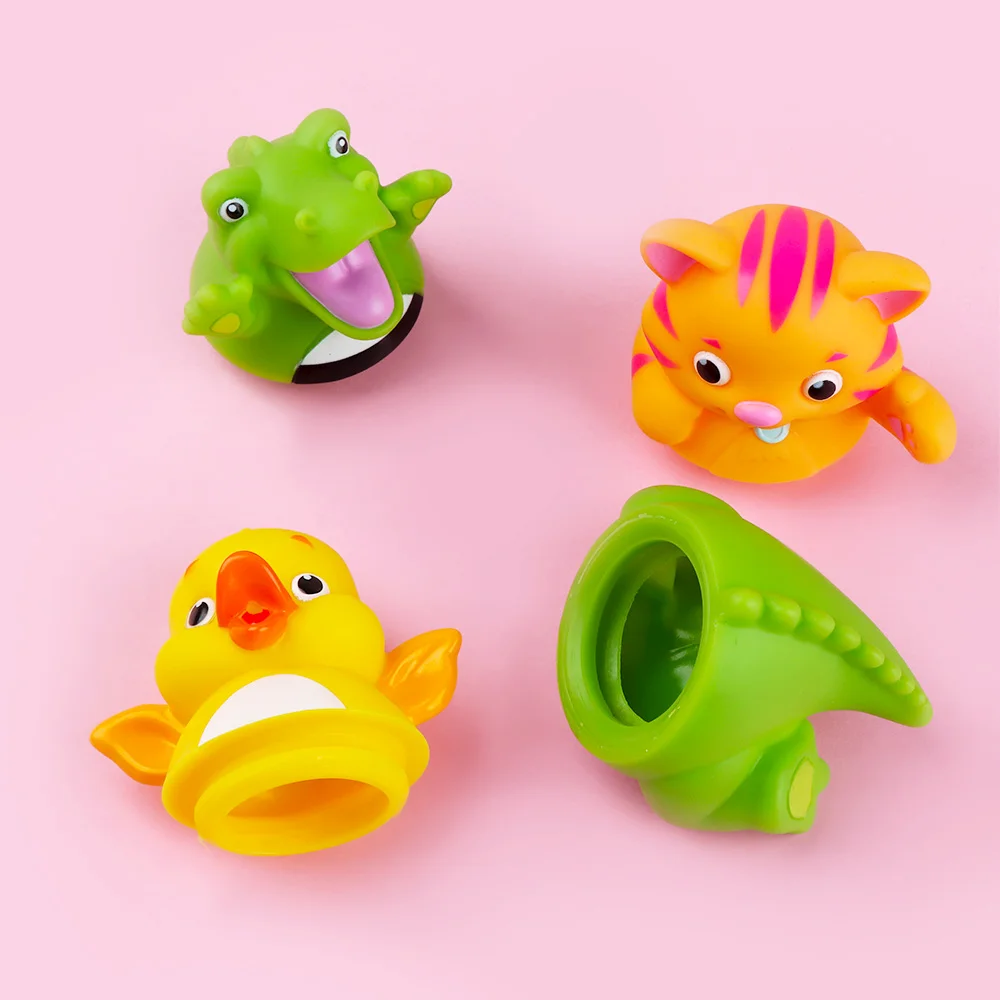 Детские Игрушки для ванны с животным дизайном милые забавные мультипликационные животные съемные Плавающие Игрушки для ванны в подарок