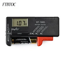 FTBTOC Универсальный портативный цифровой ЖК-тестер батареи Checker черный цифровой измеритель мощности батареи инструмент