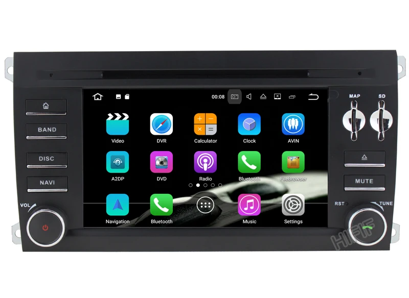 Clearance IPS Android 8.0 Two Din 7 Inch Car DVD Player Stereo System For Porsche/Cayenne With Octa Cores 4+32GB Wifi GPS Navigation Radio 12