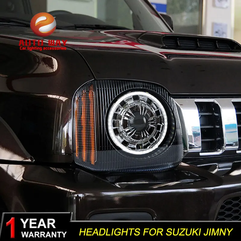 Автомобильный Стильный чехол с головкой для Suzuki Jimny 2007 2015 фары светодиодный DRL