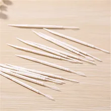 240 шт/Чехол, модная безопасная пластиковая интеллектуальная зубочистка, двойная головка, Сверхтонкая линия для зубочисток, эллиптическая коробка, двойная ультра-F