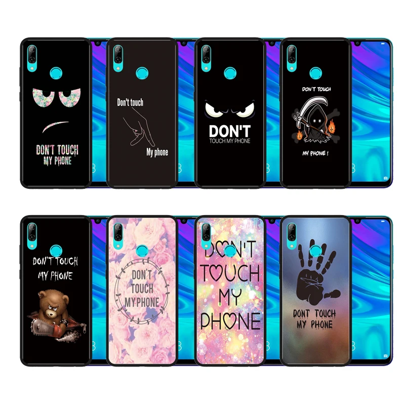 

Wholesale Custom Don't Touch Printed Matte Scrub Black Case for Huawei P Smart 2019 6.21" Anti-Scratch Cover Funda Coque